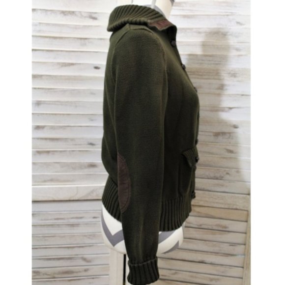 Lauren Ralph Lauren dark green cardigan size medium(38) - Picture 2 of 7